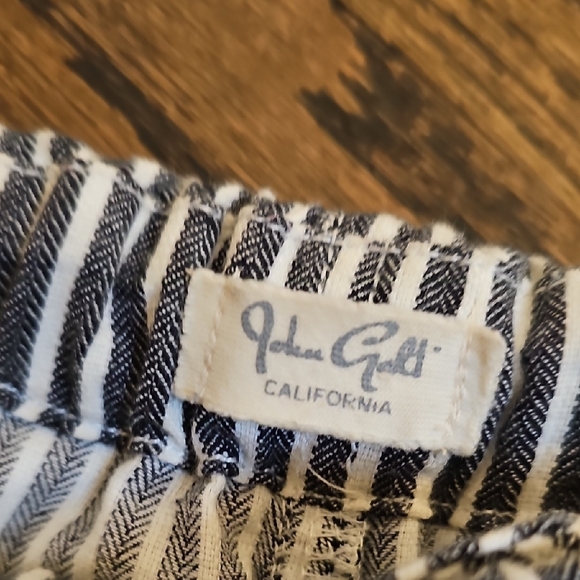 Brandy Melville JOHN GALT Black and White Striped Trousers - Picture 3 of 9